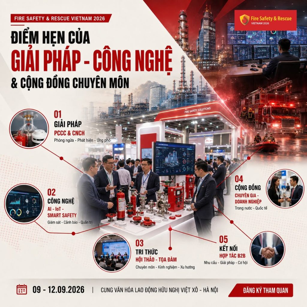 Fire Safety & Rescue Vietnam 2026 - Điểm Hẹn Của Giải Pháp, Công Nghệ Và Cộng Đồng Chuyên Môn